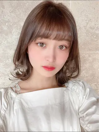 ミディアム カラー パーマ AFLOAT TOKYOのヘアスタイル