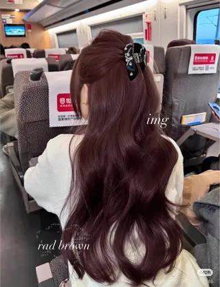 カラー 暖色ヘア🎀🍒 Manami🤍のヘアスタイル