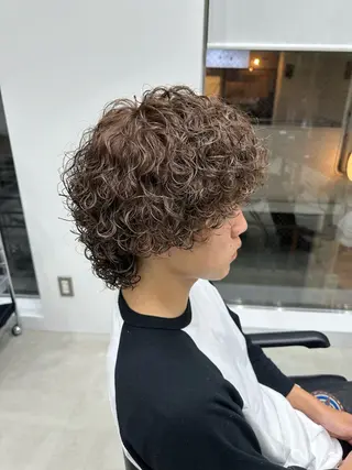 ミディアム パーマ ☀️fifth天神 英令🌙のヘアスタイル