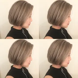 ショート カラー 竹内啓太 ボブのヘアスタイル