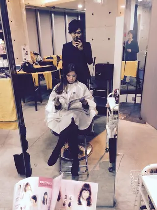 セミロング ロング カラー パーマ ヘアアレンジ Hair&Eyelash SUNNY GRACE✂︎Cherie所属・SUNNY GRACEのヘアスタイル