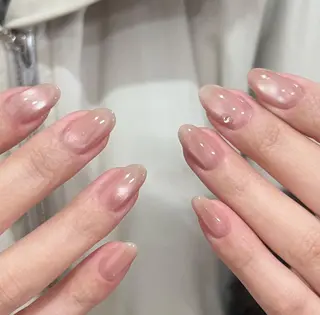 ネイル RAFFINE 月🦋🩵のネイルデザイン