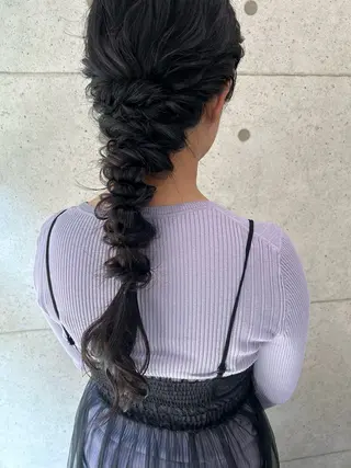 ヘアアレンジ 透明感カラー・ 髪質改善🩵イケダのヘアスタイル