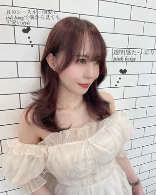 セミロング ﾅﾂﾐ/韓国ヘア/ レイヤーカット🎀のヘアスタイル