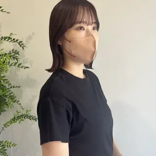 ミディアム en⁺　trust所属・山口 麗音のヘアスタイル