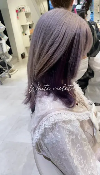 ミディアム カラー 小顔カット/レイヤー 【WiLL】加藤のヘアスタイル