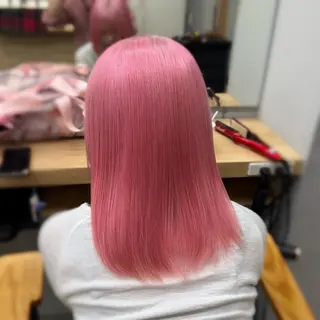 ミディアム ブリーチ/艶カラー/ sakura❤︎のヘアスタイル