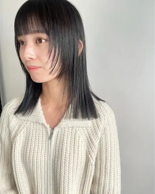 ミディアム カラー レイヤーカット/暖色 カラー/mao🎀のヘアスタイル