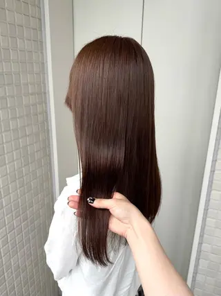 ロング カラー 艶カラーヘアアレンジ 縮毛矯正🍓ひふみのヘアスタイル