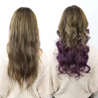 ロング カラー 今泉 周のヘアスタイル