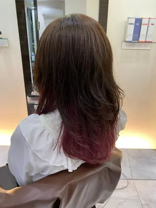 ロング カラー Agu hair TENOE大宮氷川参道店所属・☀️透明感艶感カラー 増田魁土☀️のヘアスタイル