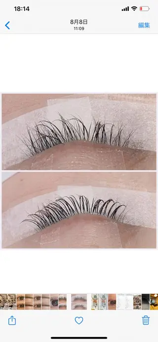 マツエク・マツパ ‎‪Takamiya Natsuki‎のマツエク・マツパデザイン