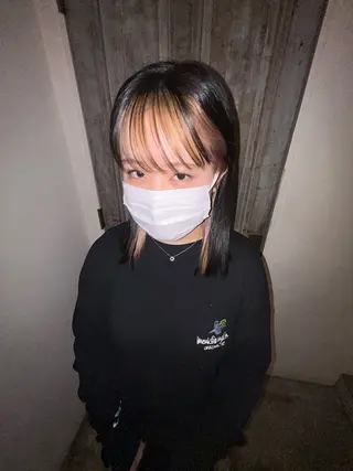 ミディアム カラー HOLIDAYS はなのヘアスタイル