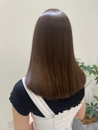 セミロング カラー Zina博多筑紫口_ aikaのヘアスタイル