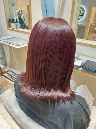 ミディアム カラー 暖色/ハイトーン 🎀mizukiのヘアスタイル
