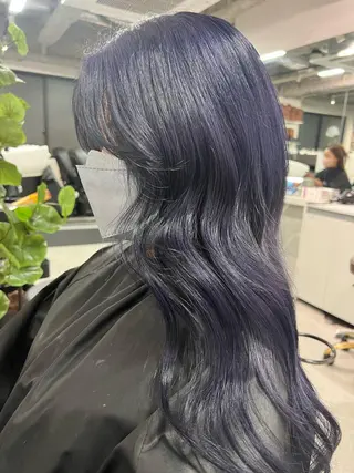 ロング カラー ハイトーン&髪質改善 &韓国エクステ🤎のヘアスタイル