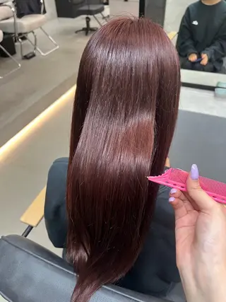 ロング ririko/ 暖色カラー/艶カラーのヘアスタイル