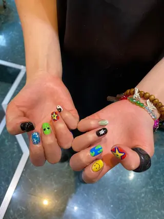 ネイル 福の爪 🍒福山千晴のネイルデザイン