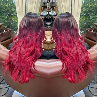 ロング カラー レイヤー/ボブ/ ミニボブ/AOIのヘアスタイル