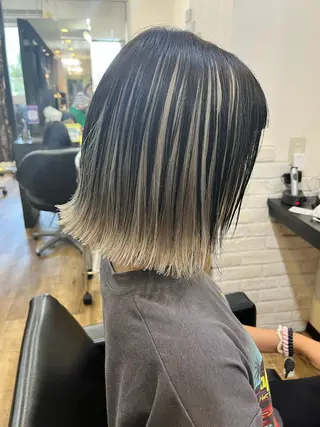 ショート きむえり/髪質改善 /セット/カラーのヘアスタイル