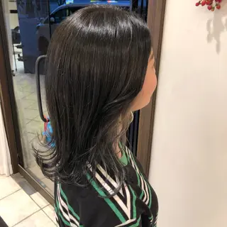 セミロング 韓国風ヘア♡ runaのヘアスタイル