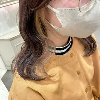 カラー 🍪ﾖｼｲﾊﾙﾈ🍪 ﾗﾍﾞﾝﾀﾞｰｶﾗｰのヘアスタイル