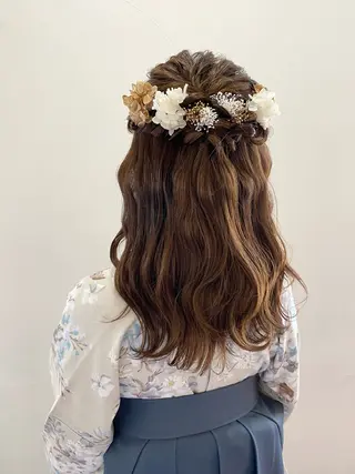 ミディアム ヘアアレンジ Kazaoka Saraのヘアスタイル