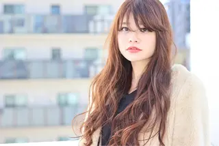 ロング カラー パーマ ヘアアレンジ nike所属・nike にけのヘアスタイル