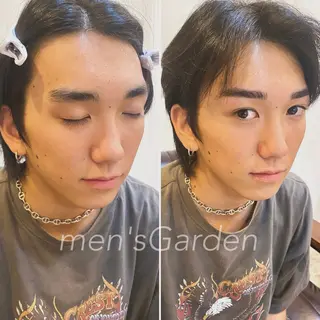 メンズ アイブロウ メンズガーデン yuriのネイルデザイン