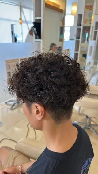 パーマ メンズ 大石 久琉美のヘアスタイル