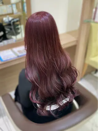 ロング カラー ヘアアレンジ 奥村 美郁子のヘアスタイル