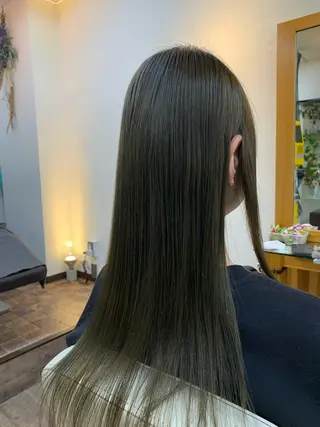 セミロング パーマ ajuga所属・hama yukiのヘアスタイル