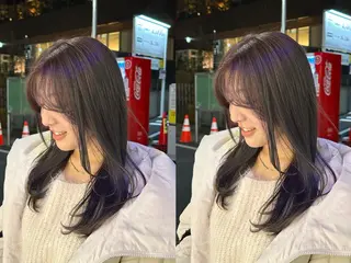 セミロング カラー MOE 🌙新宿三丁目のヘアスタイル