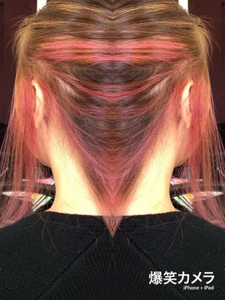 ミディアム 🌈カラー33∞円 🌈北綾瀬 谷中店のヘアスタイル