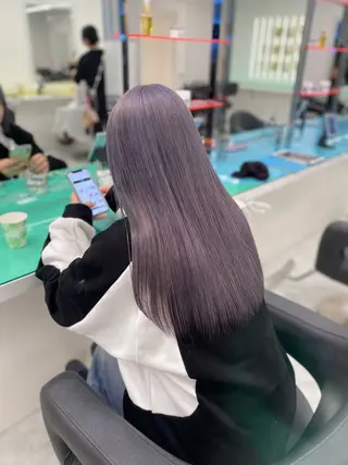 ロング カラー ヘアアレンジ トレンドモテカラー 🩷色落ちまで可愛くのヘアスタイル