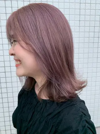 ミディアム カラー モリシュンスケ /レイヤー/髪質改善のヘアスタイル