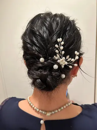 セミロング ヘアアレンジ T Ayaのヘアスタイル