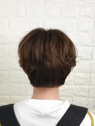 ショート カラー エイジングケア特化 美容師✂️山崎竜二のヘアスタイル