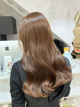 ロング カラー Rio/ヘアセット/ ハイトーンカラーのヘアスタイル