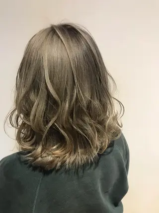 ミディアム カラー パーマ カラー/髪質改善スペ シャリスト宮本　伸一のヘアスタイル