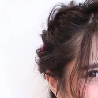 ロング パーマ ヘアアレンジ 艶髪カラー&ウルフ フルカワ ヒロズミのヘアスタイル