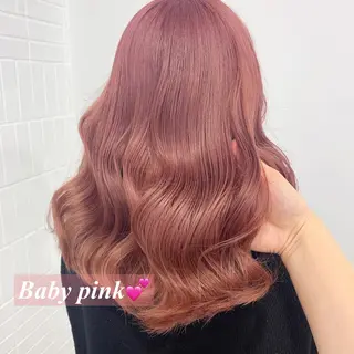 セミロング カラー ヘアアレンジ レイヤー×グレージュ /ピンク🩷mioのヘアスタイル