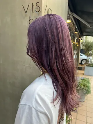 セミロング カラー ブリーチカラー🫧 いぐち しょうた🫧のヘアスタイル