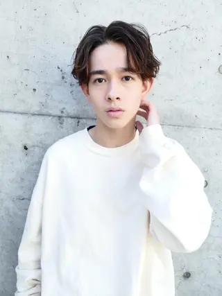 ショート カラー パーマ メンズ 吉田聖 【メンズヘア特化】のヘアスタイル