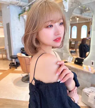 ショート カラー 縮毛矯正/ブリーチ なしダブルカラー輝希のヘアスタイル