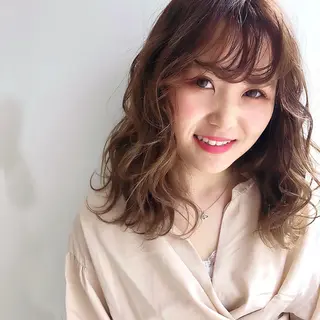 ロング カラー ヘアアレンジ GO TODAY SHAiRE SALON岡山所属・Sana/ 耳ツボ/インナーのヘアスタイル