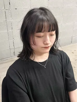 ミディアム col sapporo所属・あざと可愛い💓 盛れる顔まわり/uiのヘアスタイル