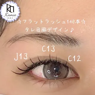 マツエク・マツパ Kamie-uni wakoのマツエク・マツパデザイン