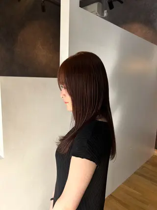 セミロング レディース特化/ 透明感カラー/あんみのヘアスタイル