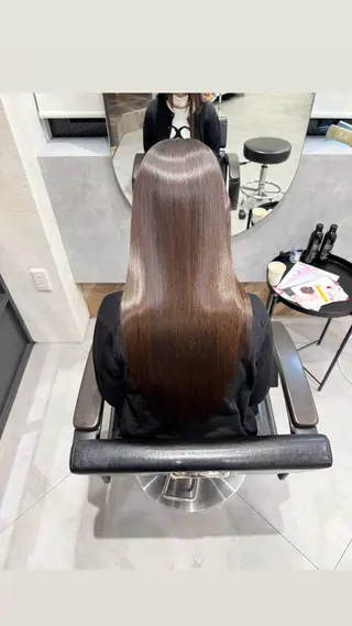 ロング 柴田樹/大人可愛い 艶髪カラー/髪質改善のヘアスタイル